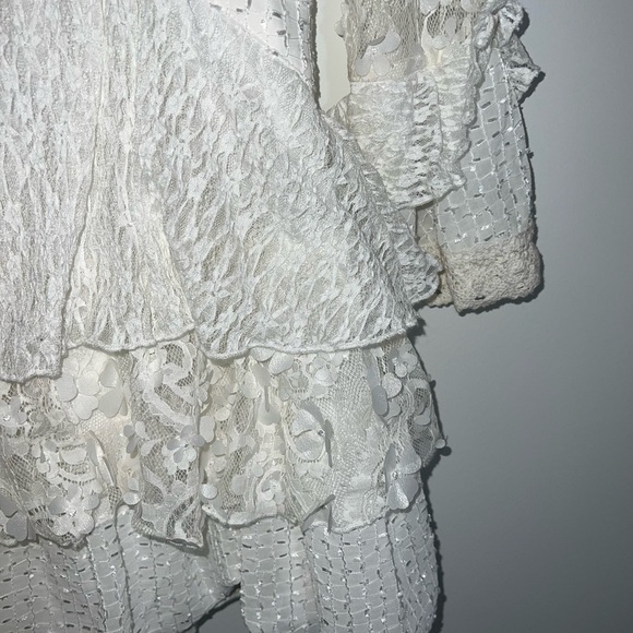 Avec Les Filles Women's Tiered Cutout Lace Minidress size 6 - Picture 7 of 16